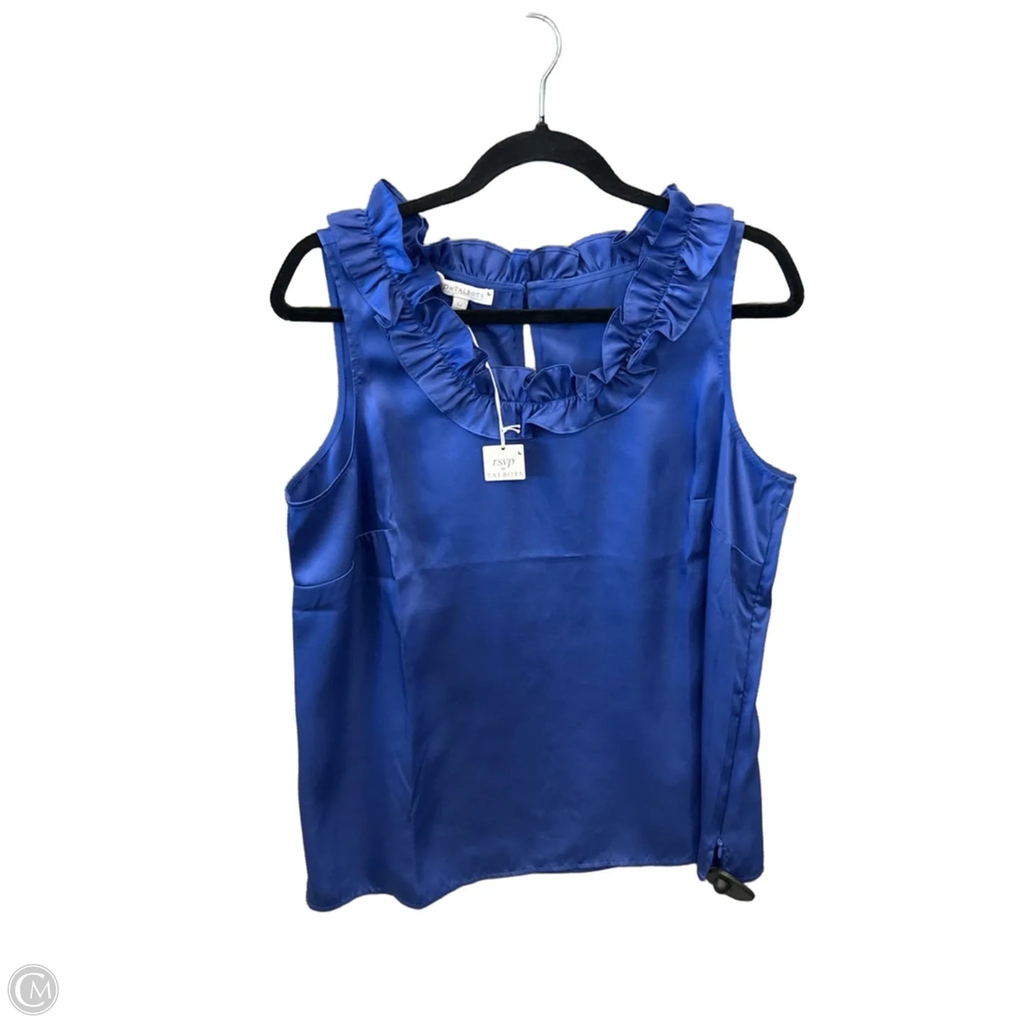 Blouse Sleeveless By Talbots In Blue, Size: Lp
