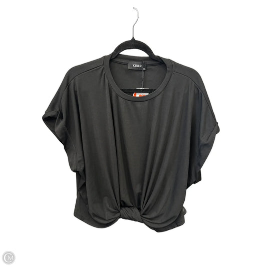 Top Short Sleeve By Cider In Black, Size: 3x