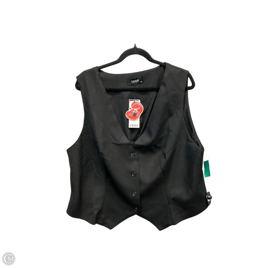 Vest Other By Cider In Black, Size: 2x