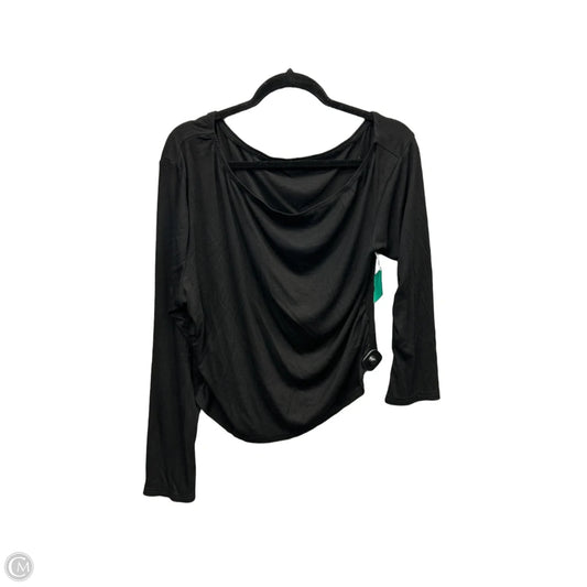 Top Long Sleeve By Cider In Black, Size: 2x