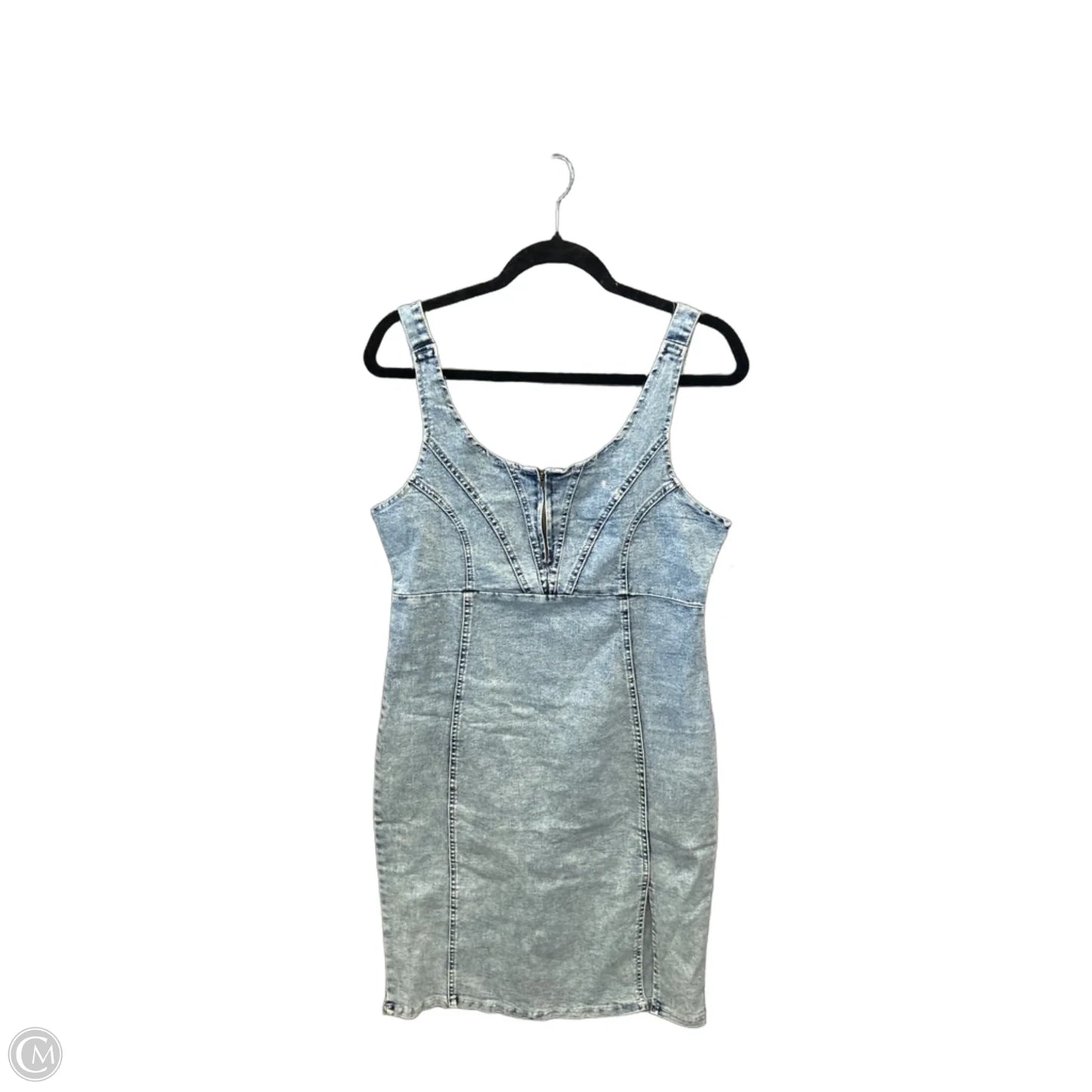 Dress Casual Midi By Clothes Mentor In Blue Denim, Size: Xl