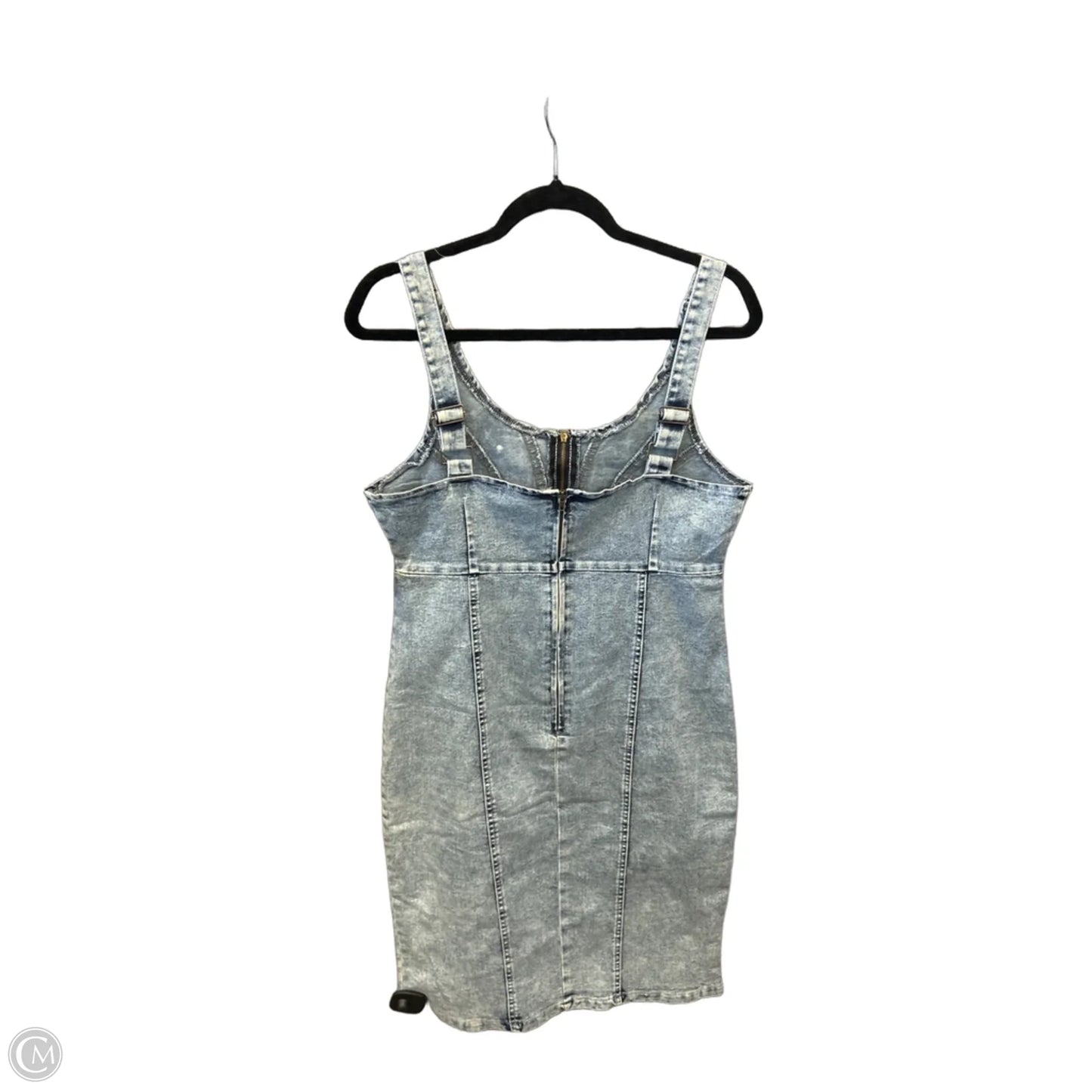 Dress Casual Midi By Clothes Mentor In Blue Denim, Size: Xl