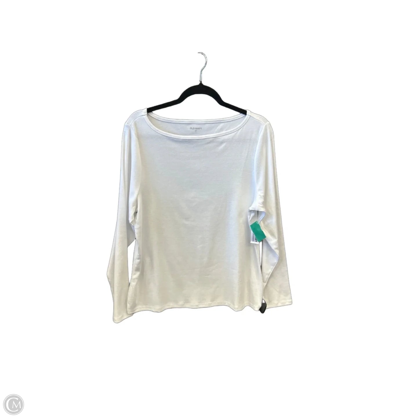 Top Long Sleeve Basic By Old Navy In White, Size: Xxl