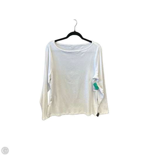 Top Long Sleeve Basic By Old Navy In White, Size: Xxl