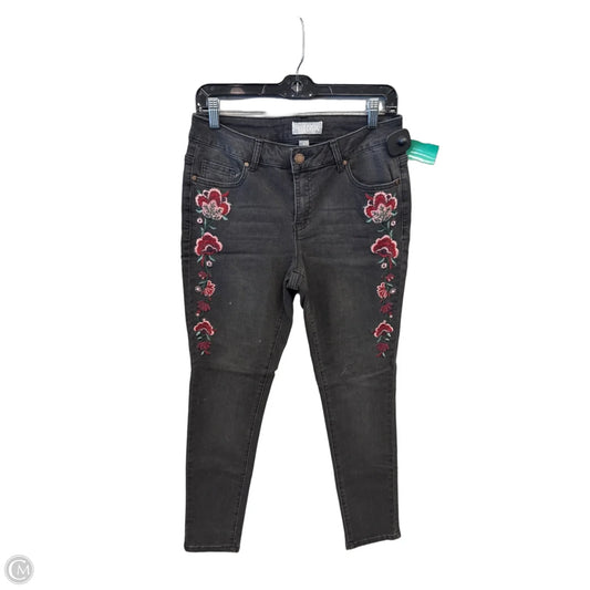 Jeans Skinny By Falls Creek In Black Denim, Size: 8