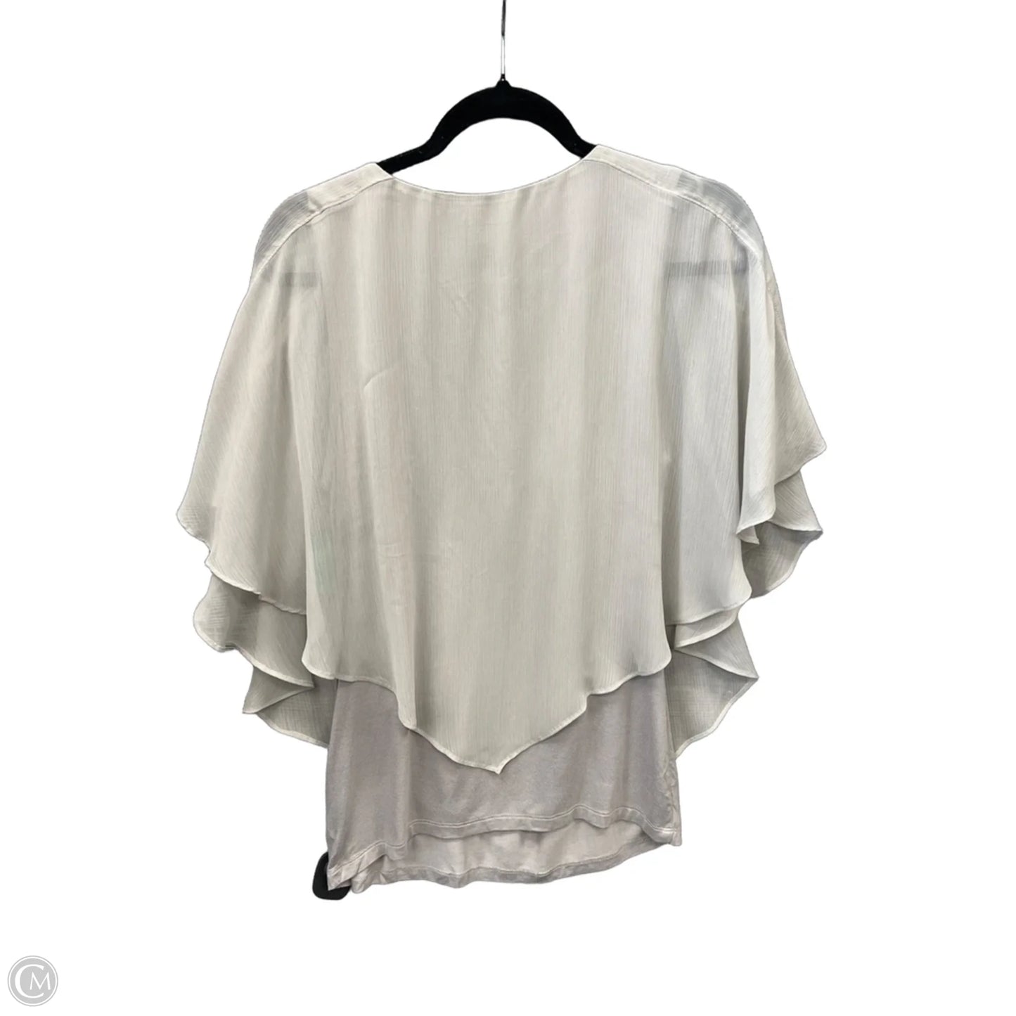 Blouse Short Sleeve By Alyx In Grey, Size: M