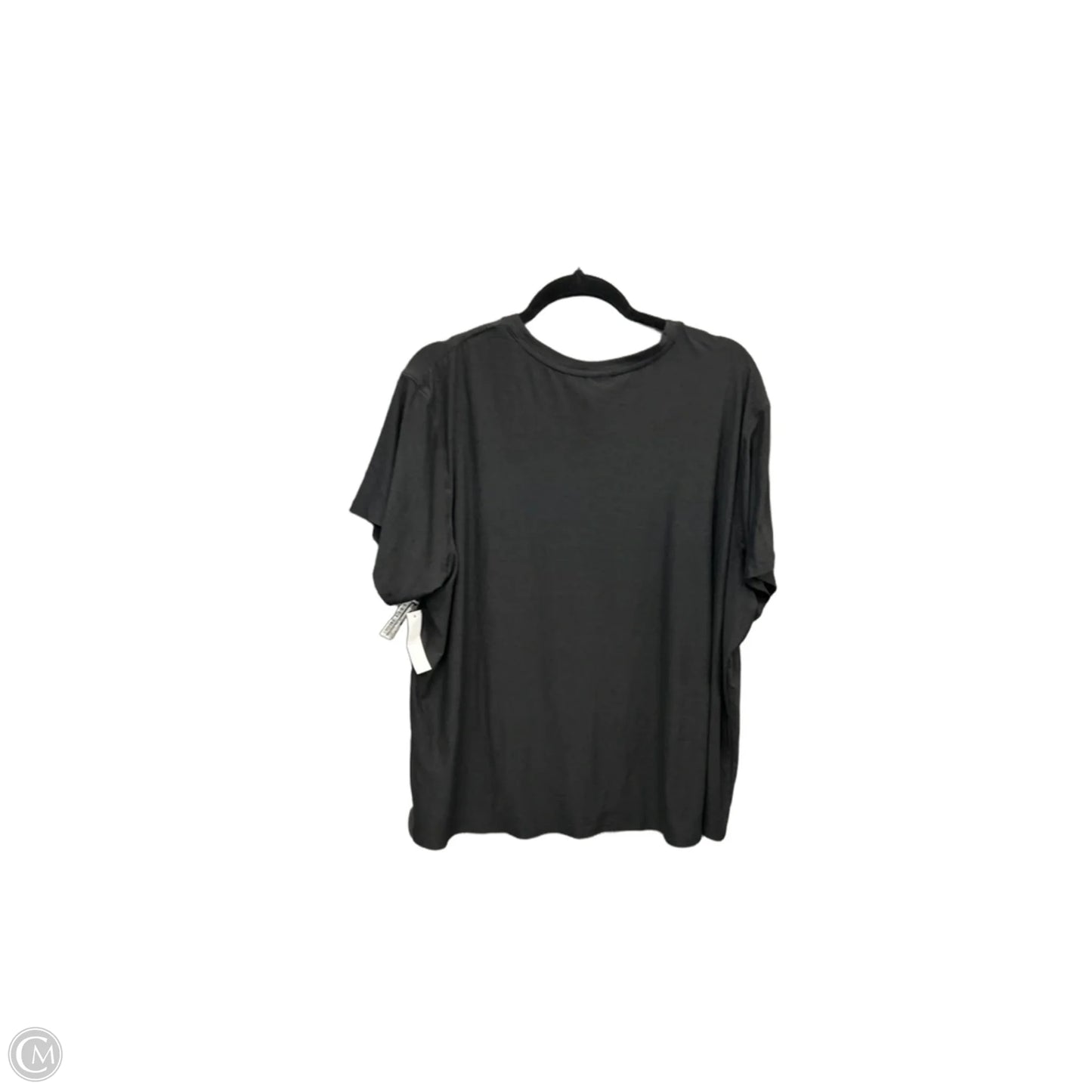 Athletic Top Short Sleeve By Athletic Works In Grey, Size: 1x