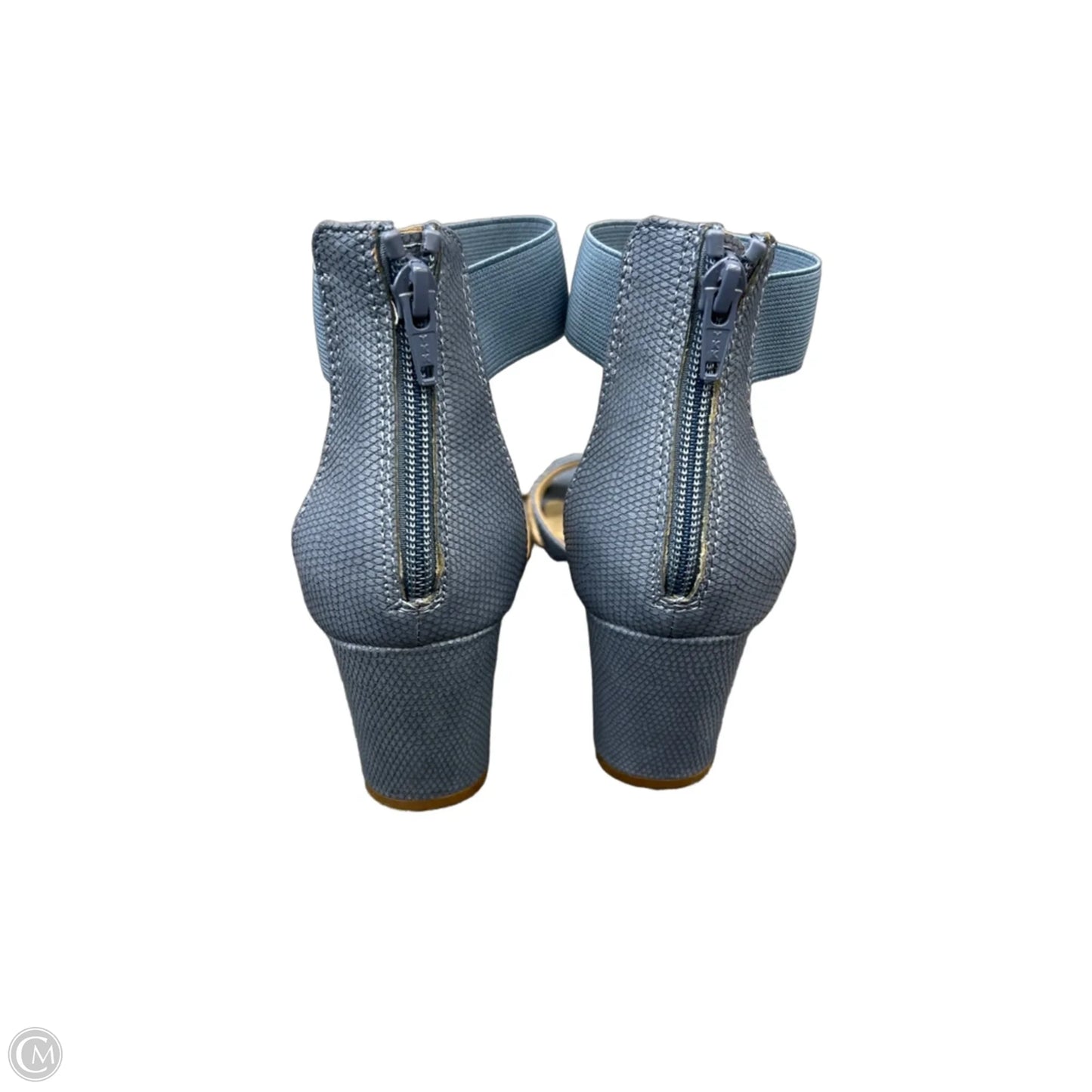 Sandals Heels Block By Covington In Blue, Size: 8