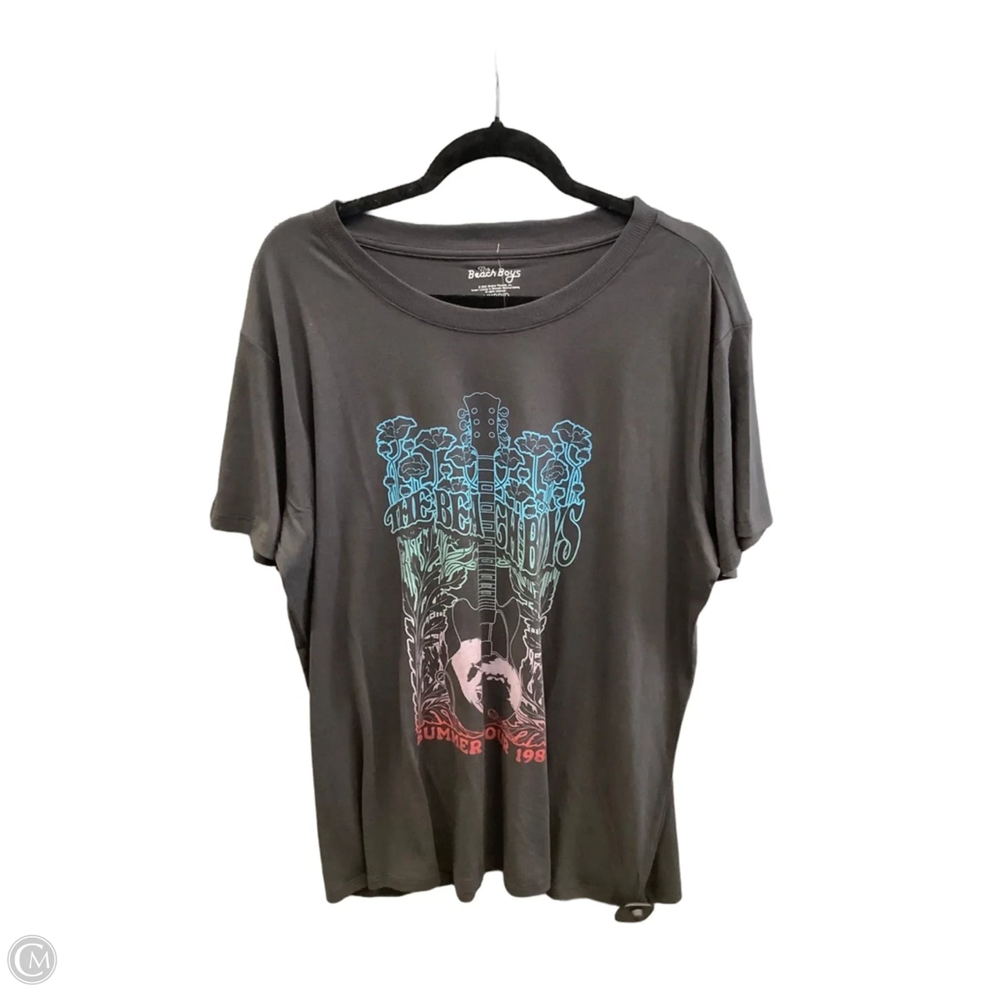 Top Short Sleeve By Clothes Mentor In Grey, Size: Xl