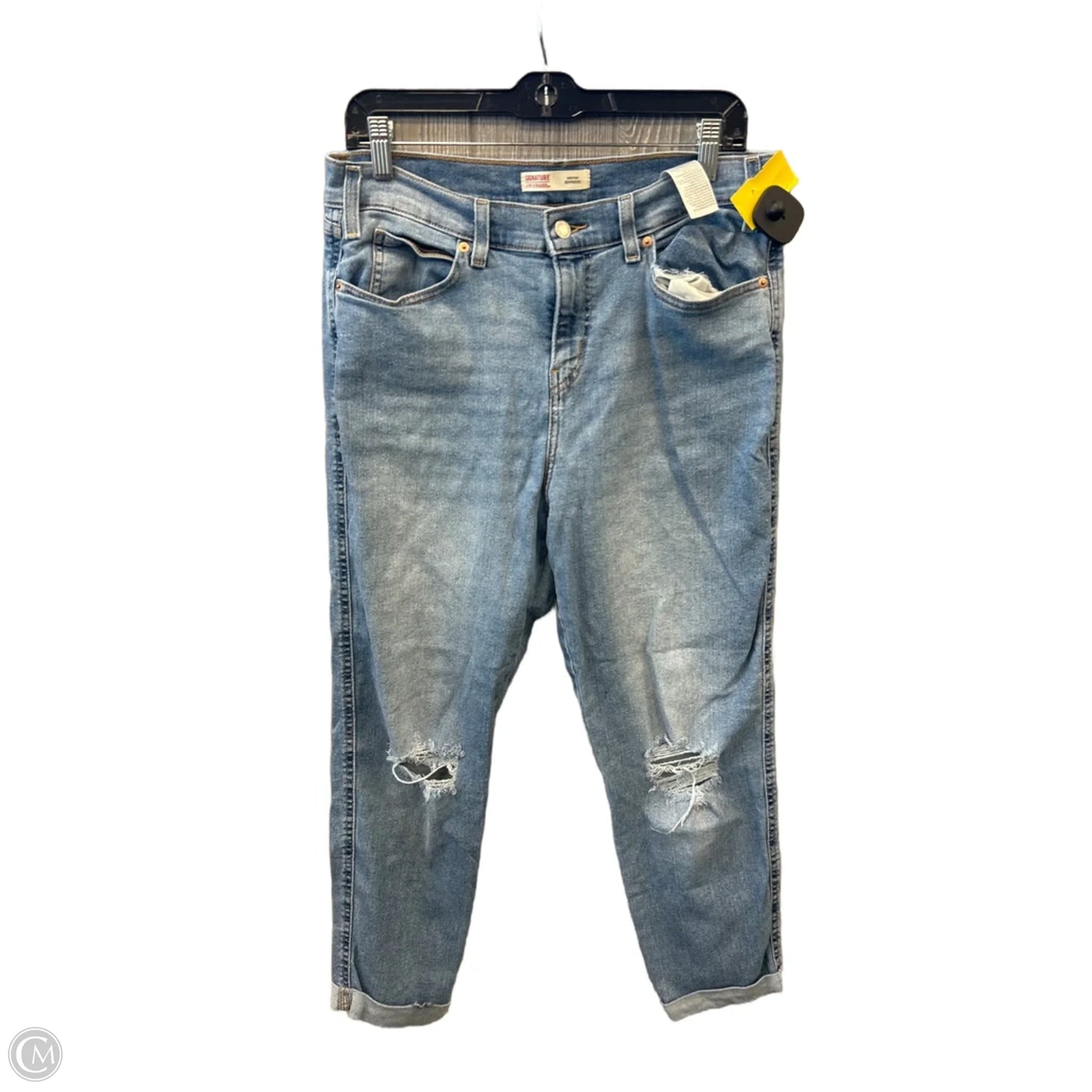 Jeans Boyfriend By Levis In Blue Denim, Size: 10