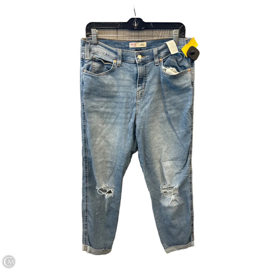 Jeans Boyfriend By Levis In Blue Denim, Size: 10