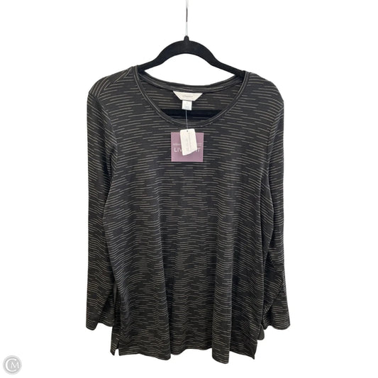 Top Long Sleeve By Cj Banks In Striped Pattern, Size: Xl
