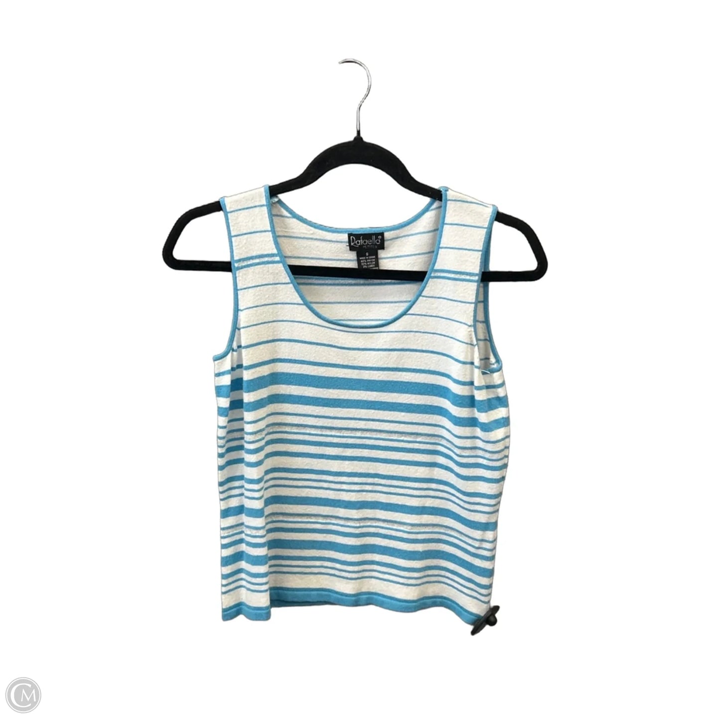 Top Sleeveless By Rafaella In Striped Pattern, Size: S