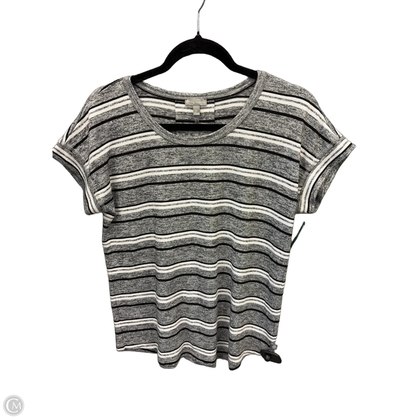 Top Short Sleeve By Talbots In Striped Pattern, Size: Sp