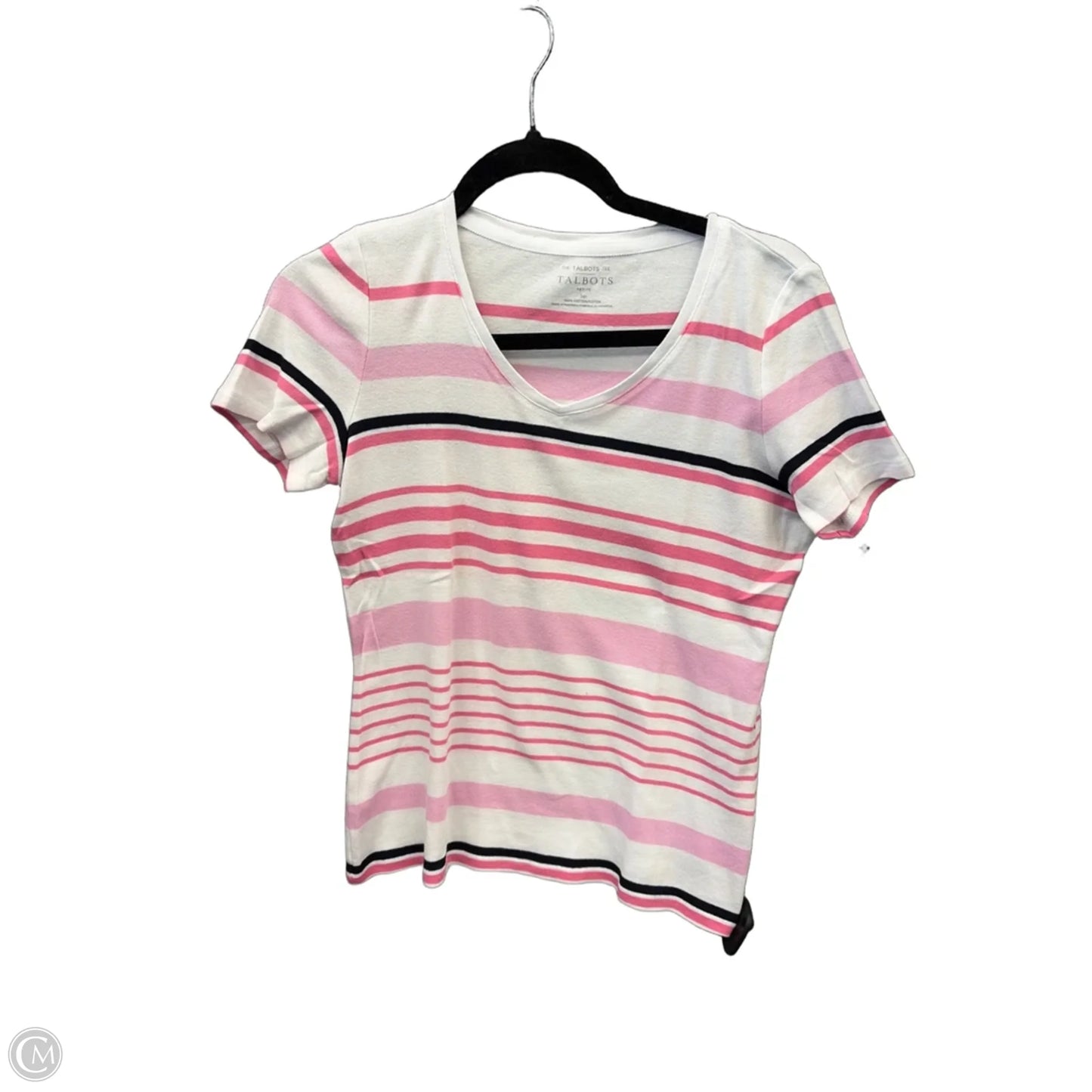 Top Short Sleeve By Talbots In White, Size: Sp