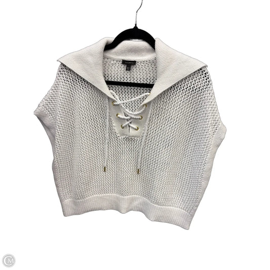 Sweater Short Sleeve By Talbots In White, Size: S