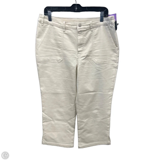 Pants Cropped By Any Body In Cream, Size: 14
