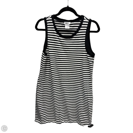 Dress Casual Short By Dkny In Striped Pattern, Size: L