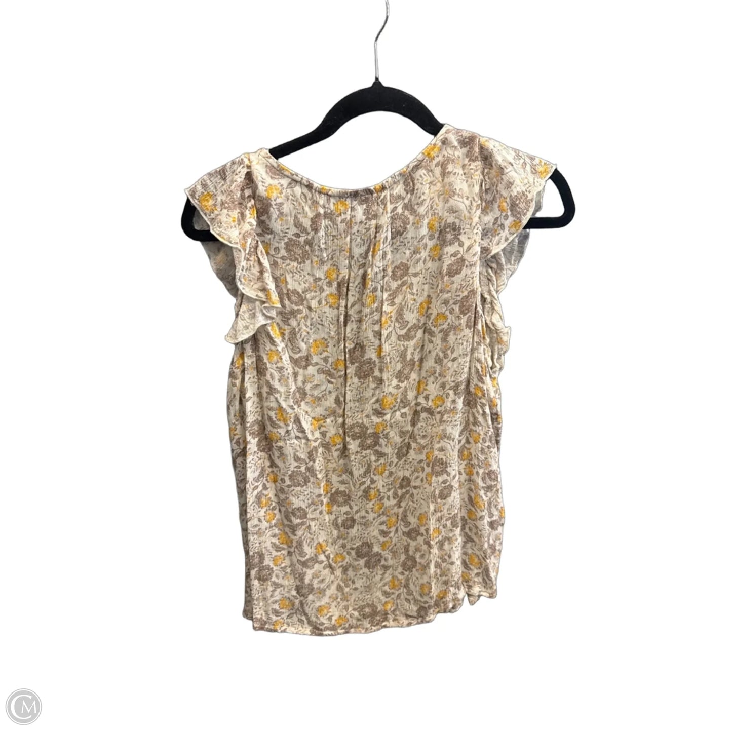 Top Short Sleeve By Old Navy In Tan, Size: L