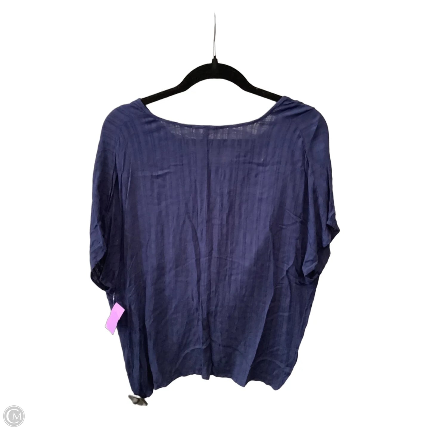 Top Short Sleeve By Maurices In Blue, Size: M