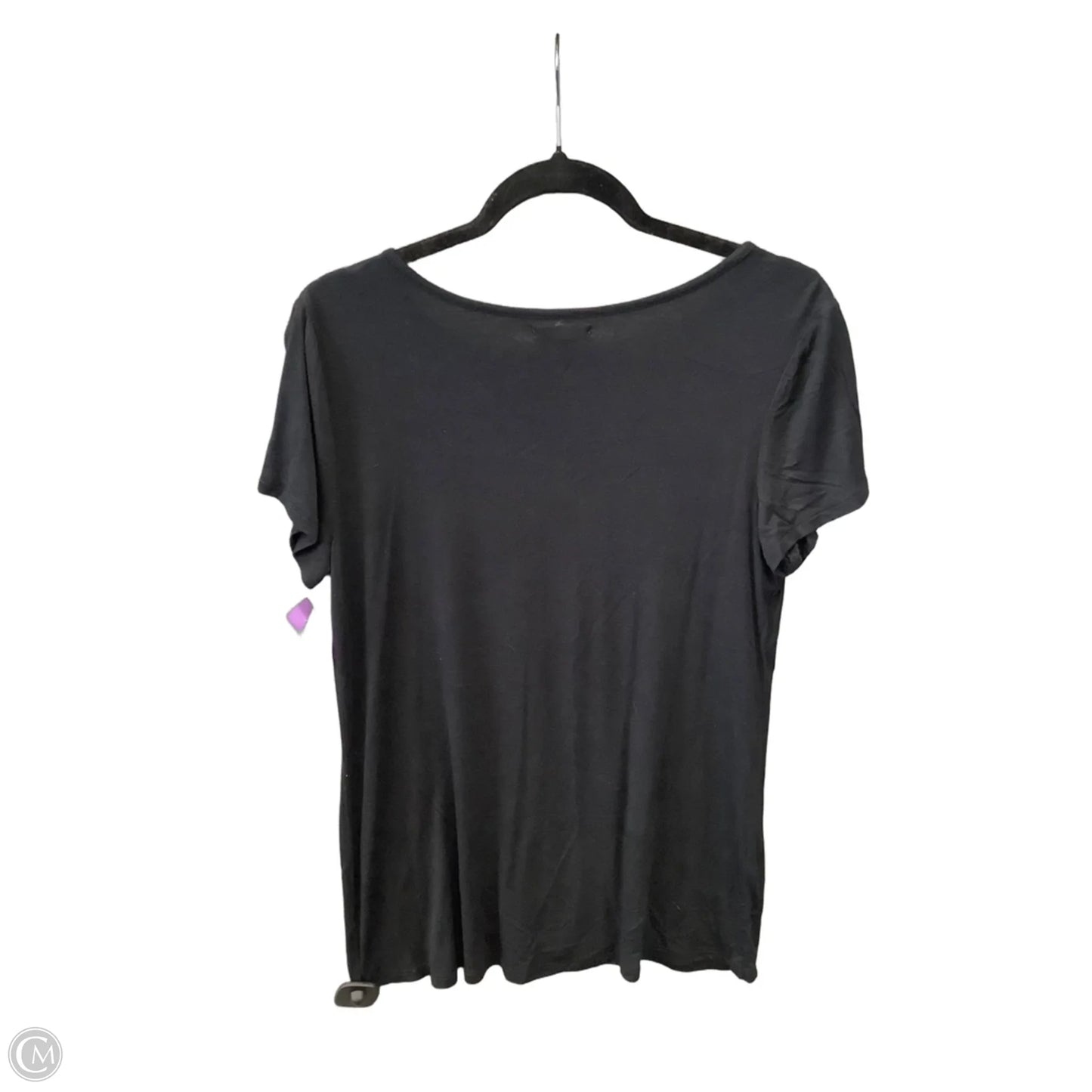 Top Short Sleeve By Maurices In Black, Size: M