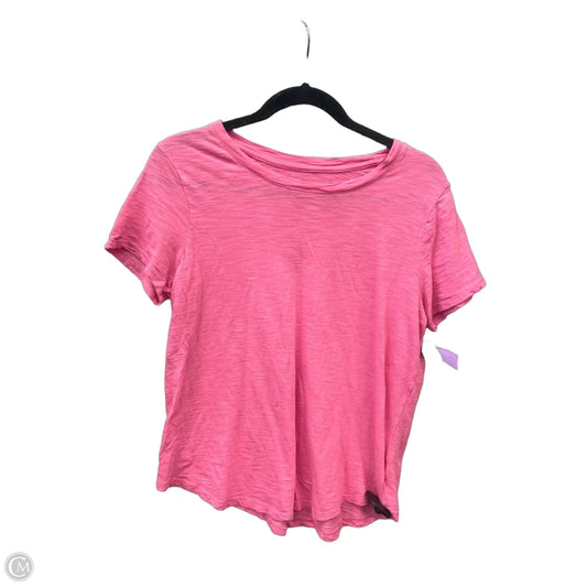 Top Short Sleeve Basic By Old Navy In Pink, Size: M