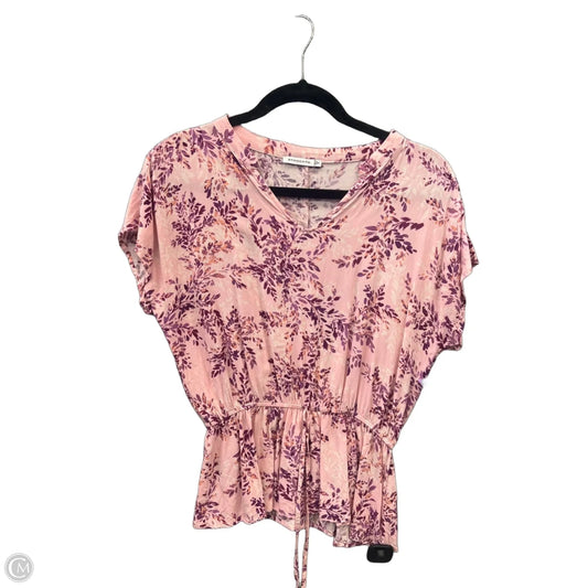 Top Short Sleeve By Staccato In Pink, Size: S