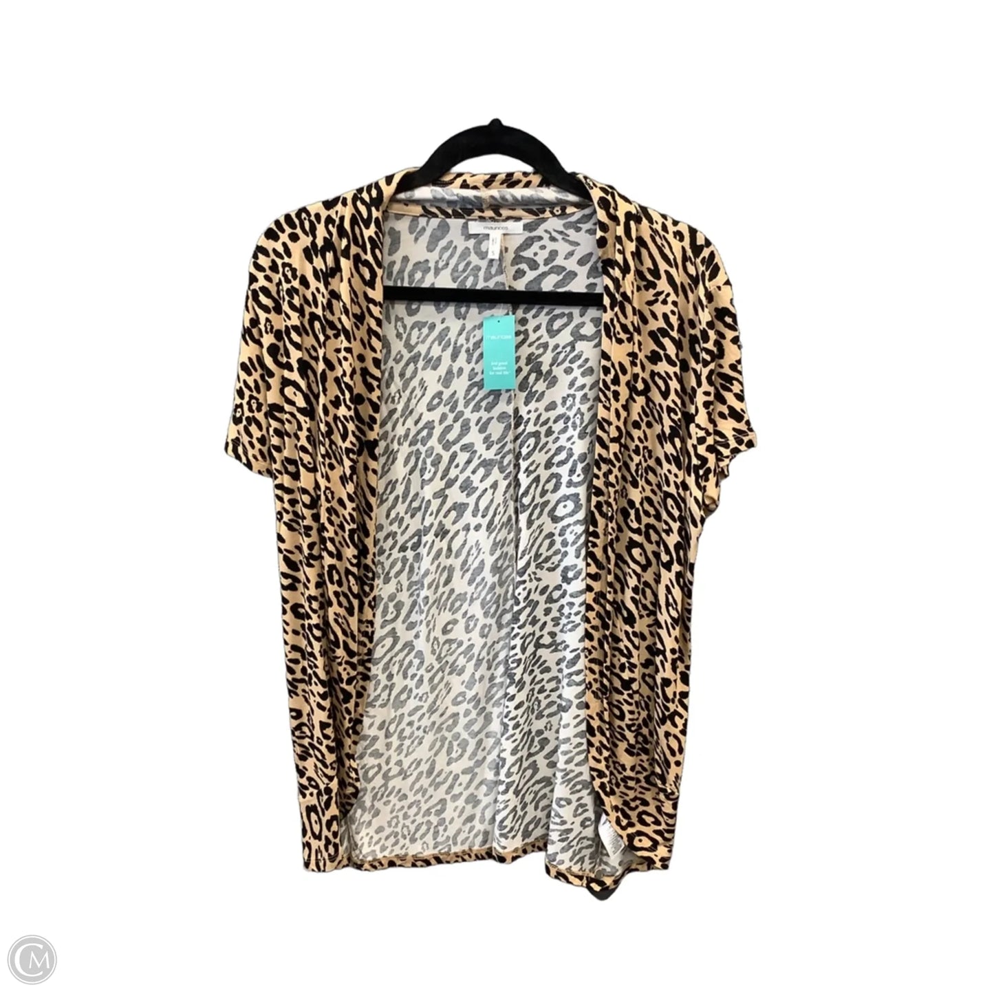 Cardigan By Maurices In Animal Print, Size: S