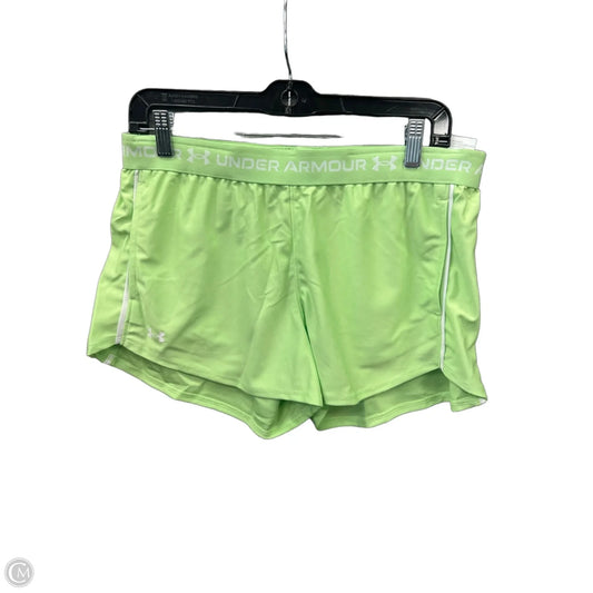 Athletic Shorts By Under Armour In Green, Size: M
