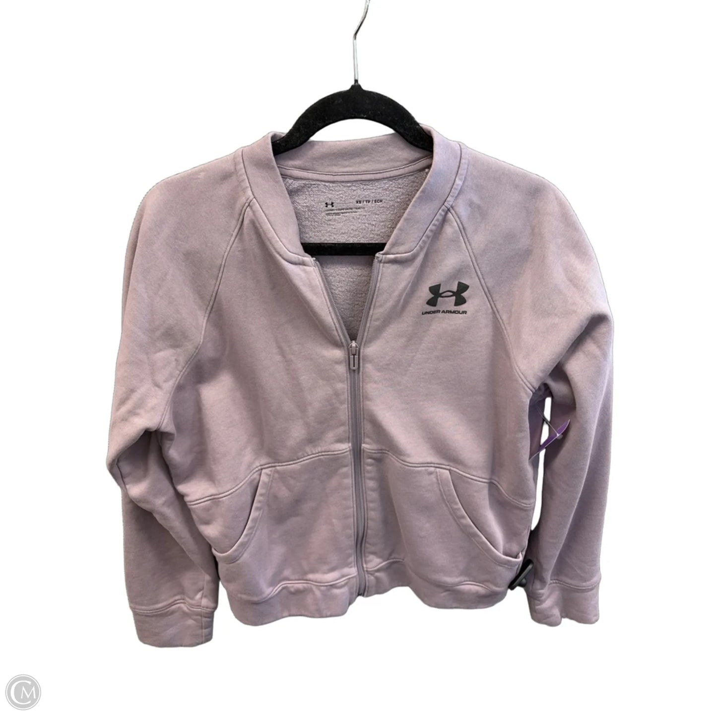 Athletic Jacket By Under Armour In Purple, Size: Xs