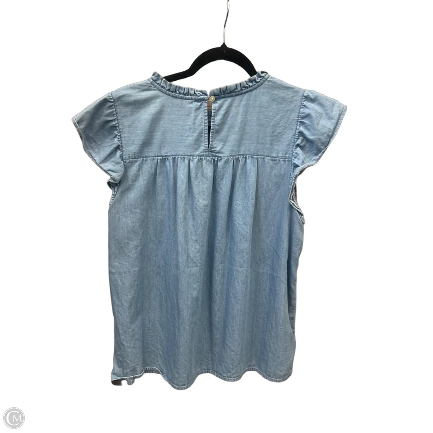 Top Sleeveless By Loft In Blue, Size: L