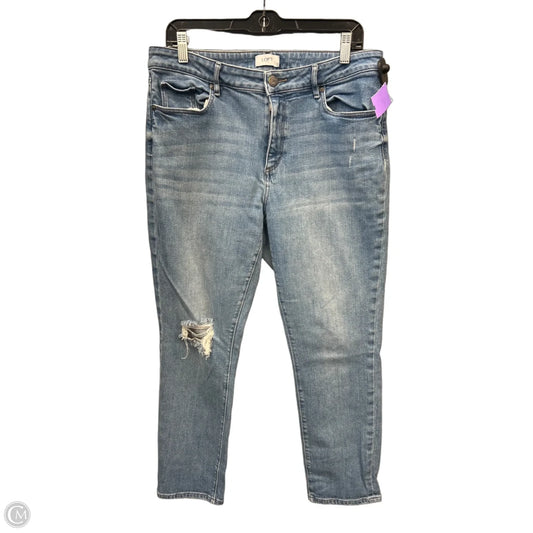 Jeans Skinny By Loft In Blue Denim, Size: 12