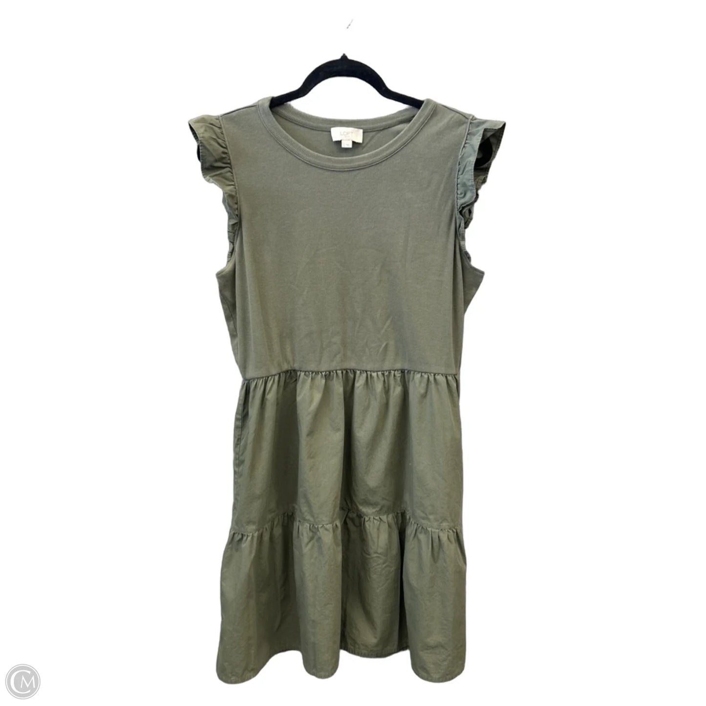 Dress Casual Midi By Loft In Green, Size: L