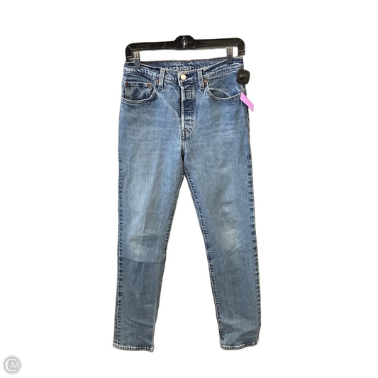 Jeans Skinny By Levis In Blue Denim, Size: 4