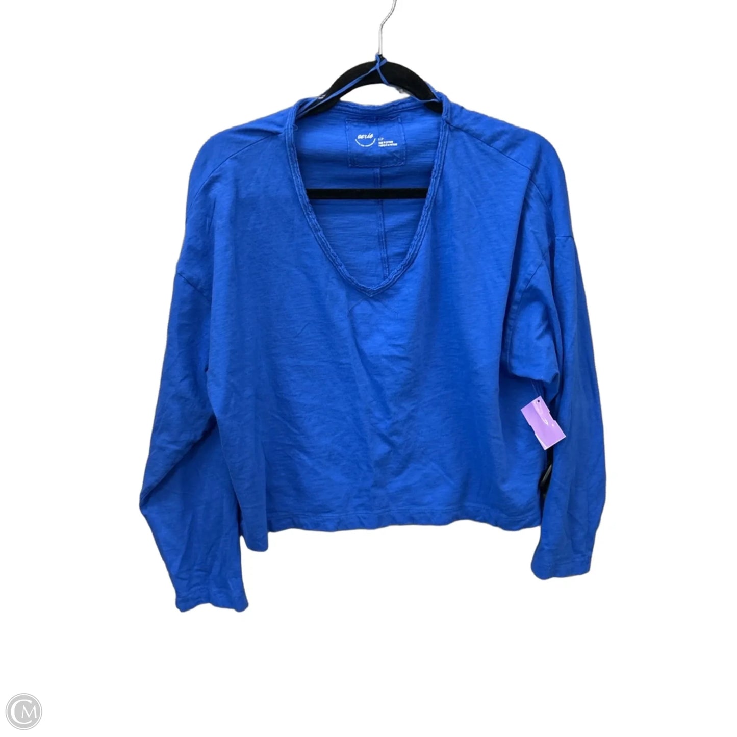 Top Long Sleeve By Aerie In Blue, Size: Sp