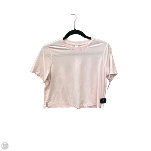 Athletic Top Short Sleeve By Lululemon In Pink, Size: S
