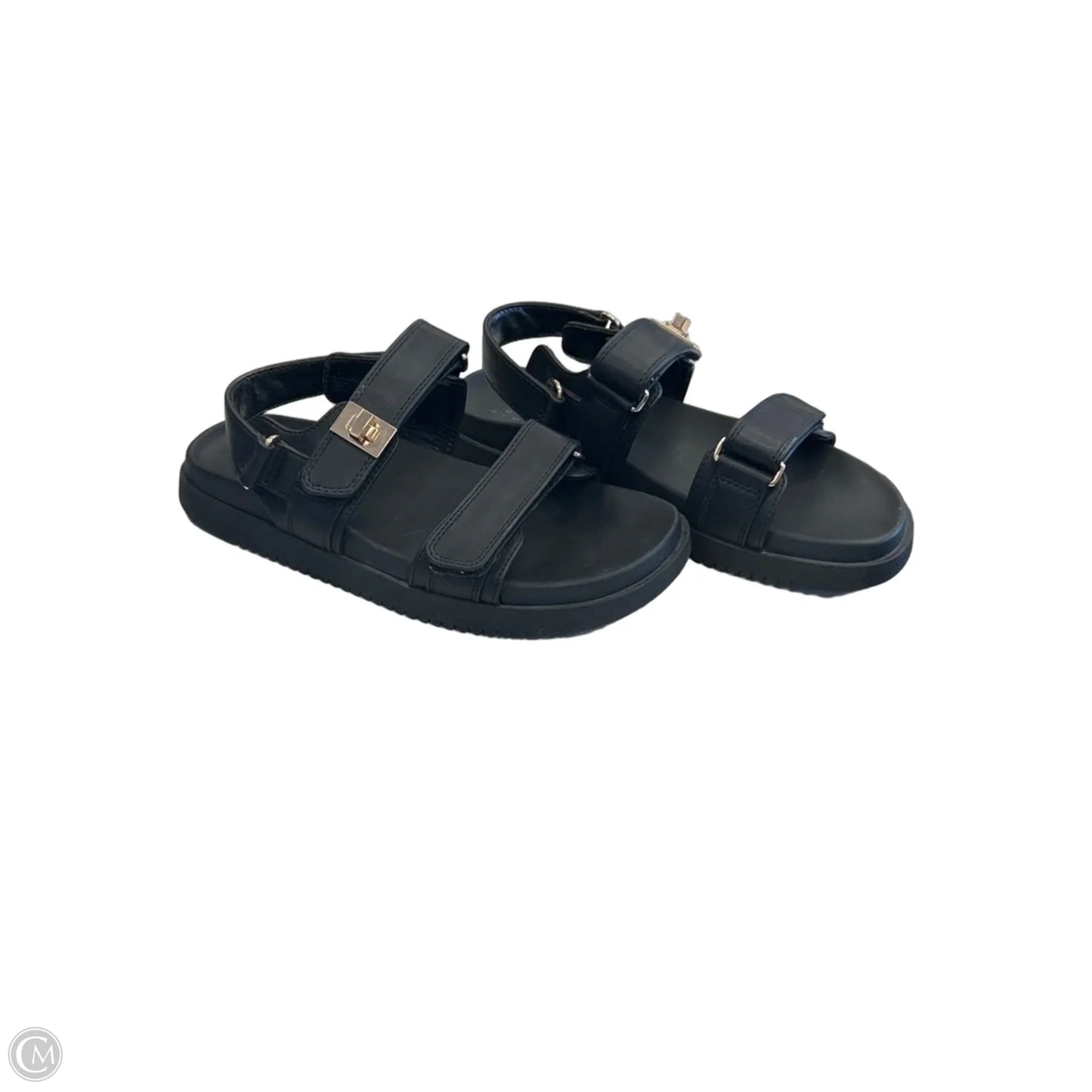 Sandals Flats By A New Day In Black, Size: 8