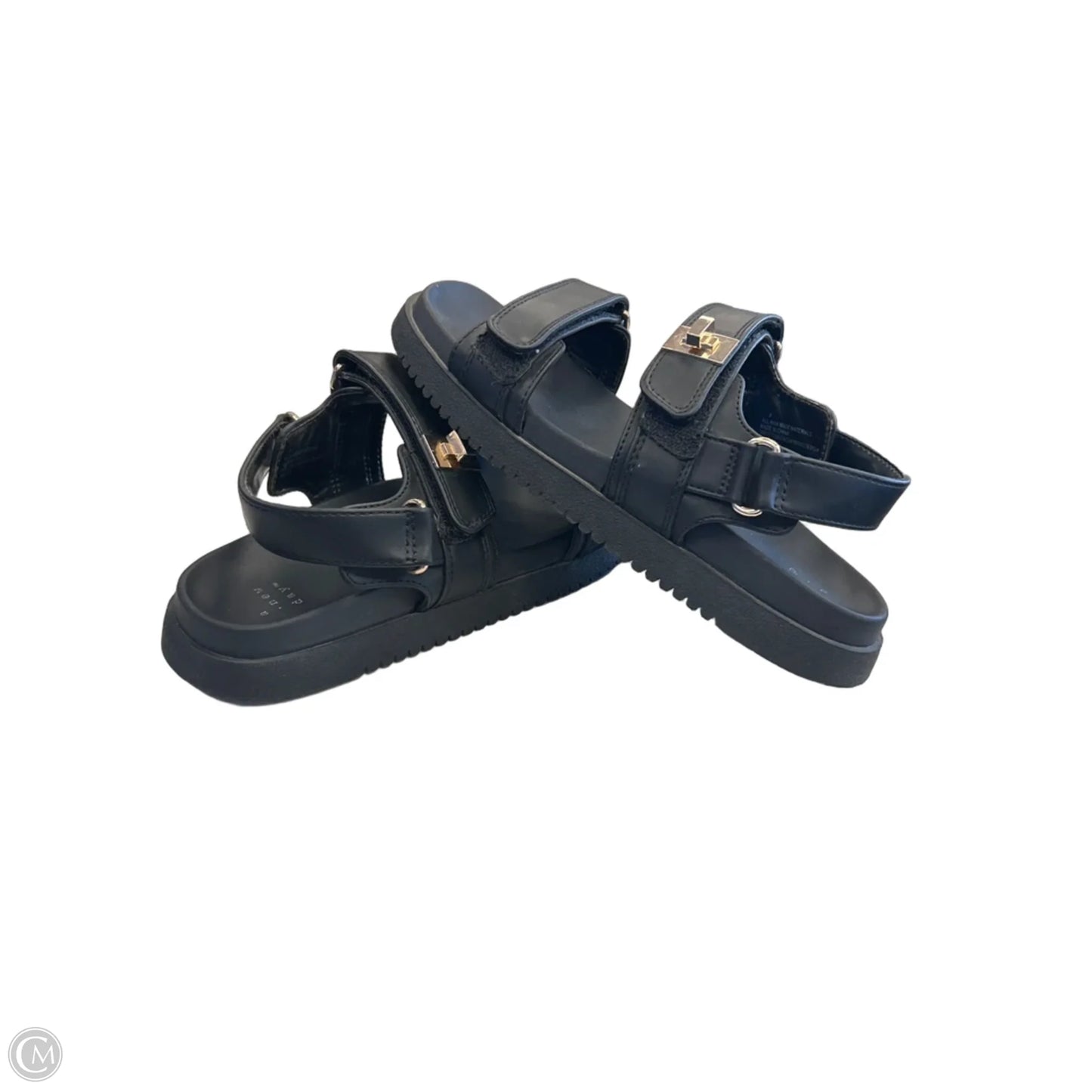 Sandals Flats By A New Day In Black, Size: 8
