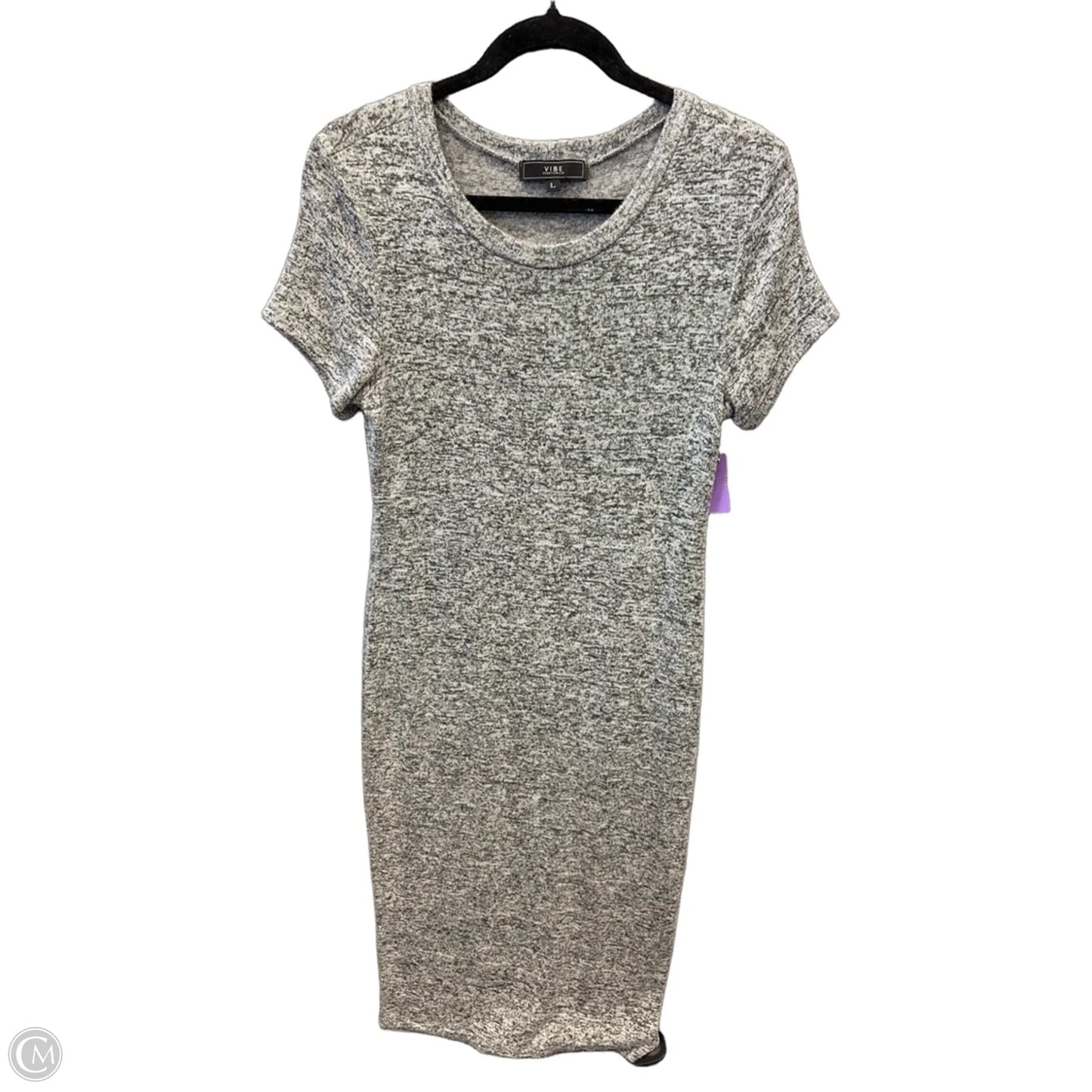 Dress Casual Midi By Vibe In Grey, Size: L