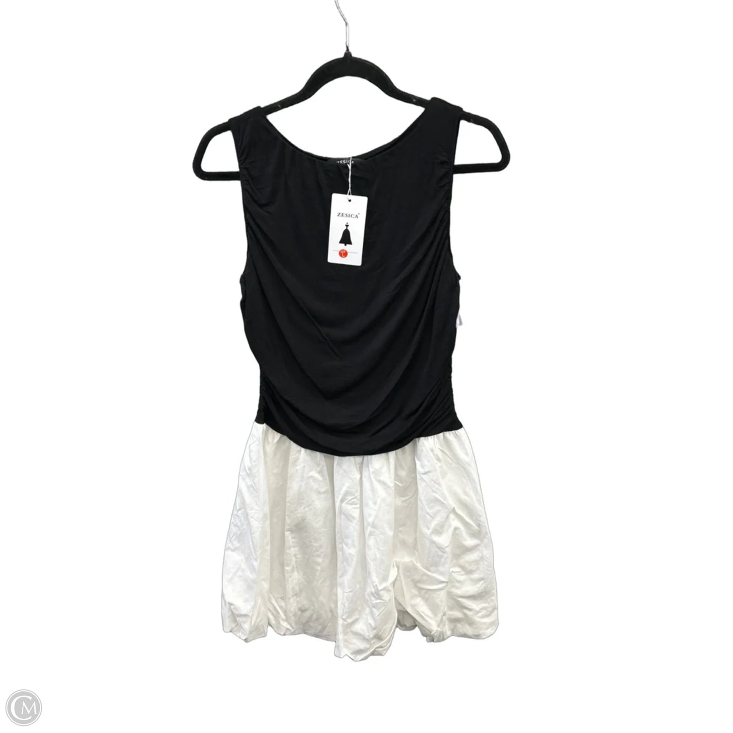 Dress Party Midi By Zesica In Black & White, Size: L