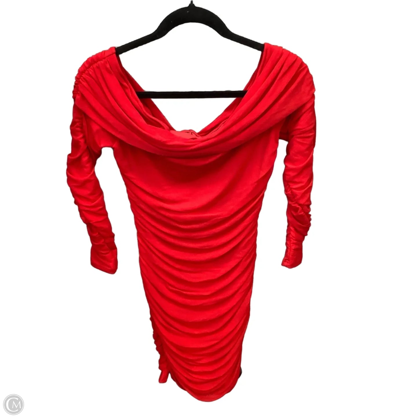 Dress Party Midi By Clothes Mentor In Red, Size: L
