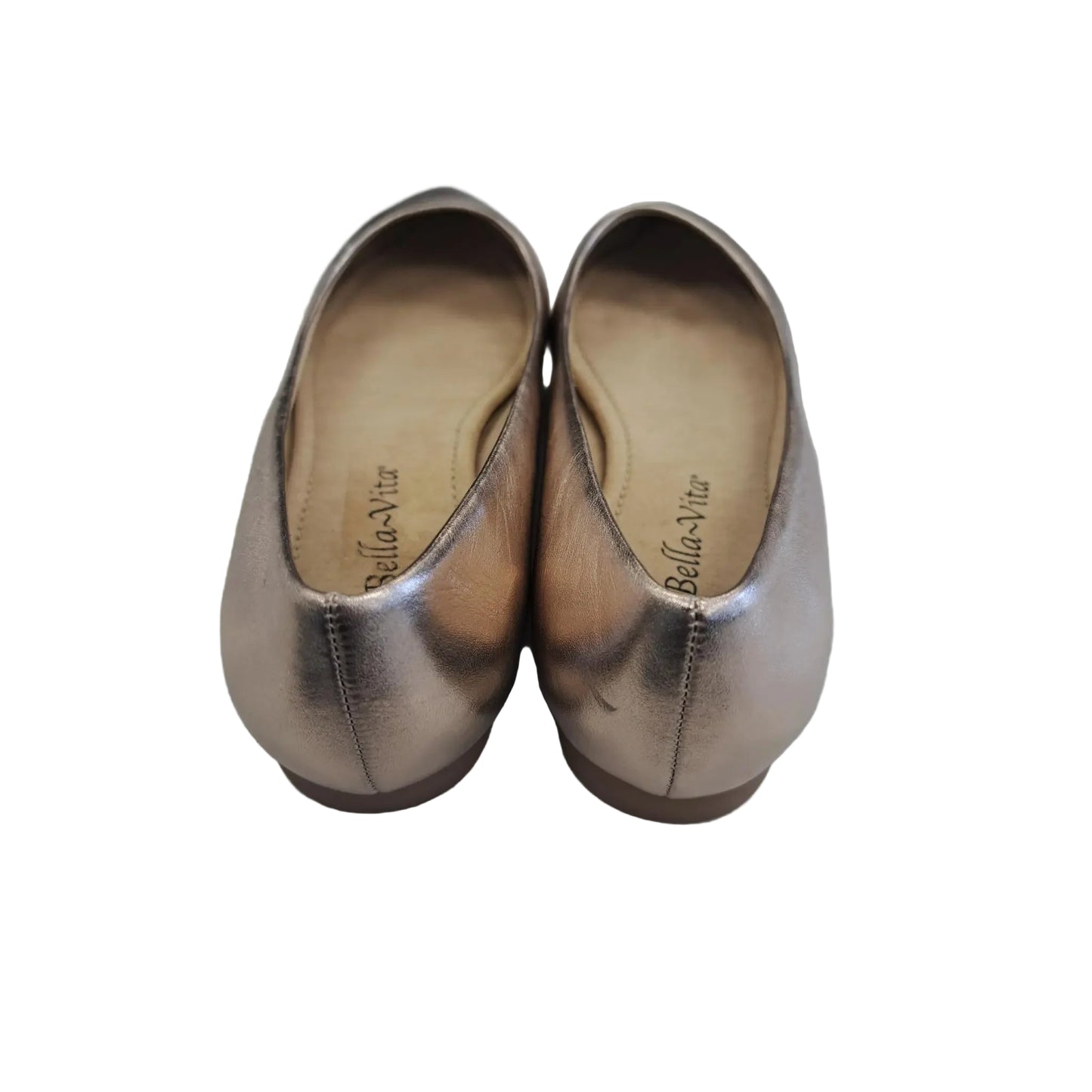 Shoes Heels Block By Clothes Mentor In Gold, Size: 6.5
