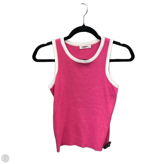 Top Sleeveless By Zeagoo In Pink, Size: S