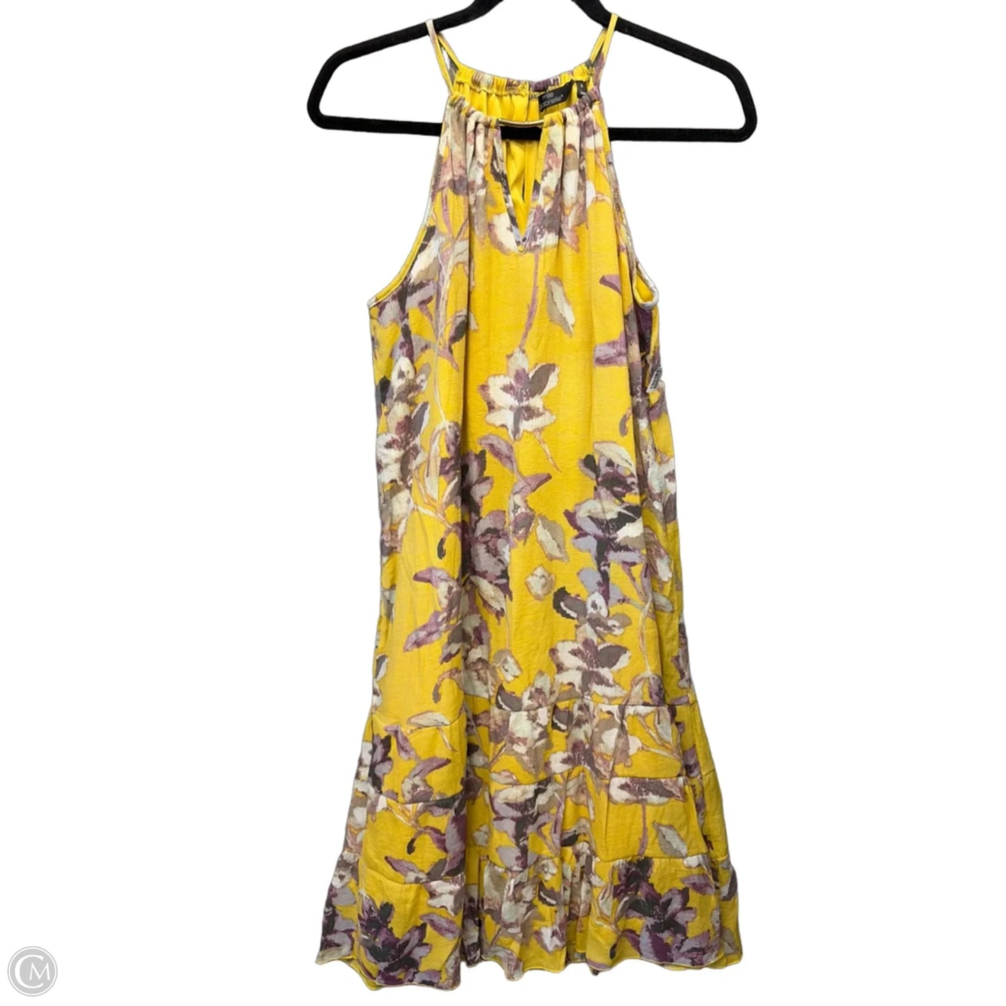 Dress Casual Maxi By Mlle Gabrielle In Yellow, Size: M