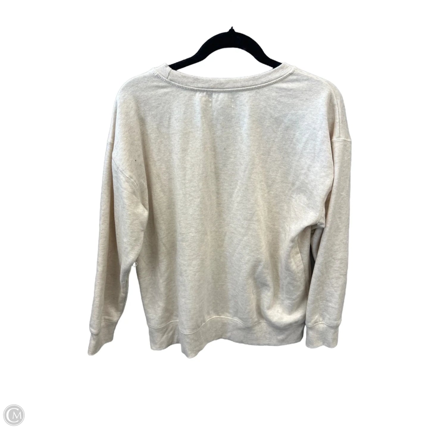 Sweatshirt Crewneck By Maurices In Cream, Size: L