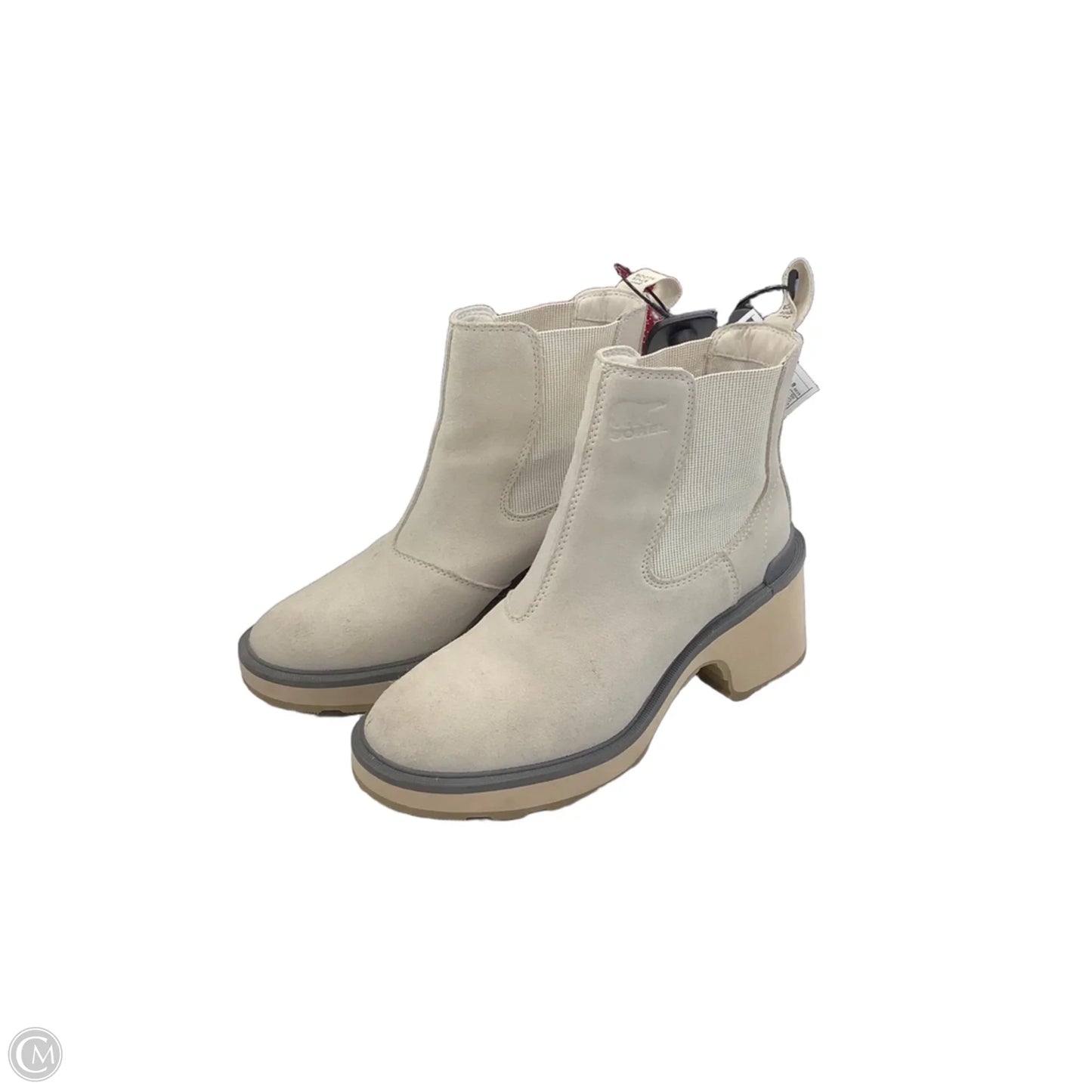 Boots Ankle Flats By Sorel In Cream, Size: 8