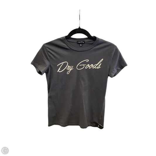 Top Short Sleeve Basic By Originality In Grey, Size: Xs