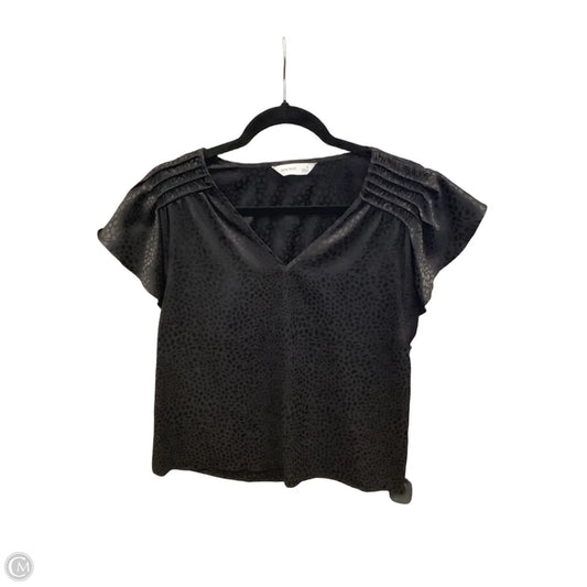 Top Short Sleeve By Nine West In Black, Size: S