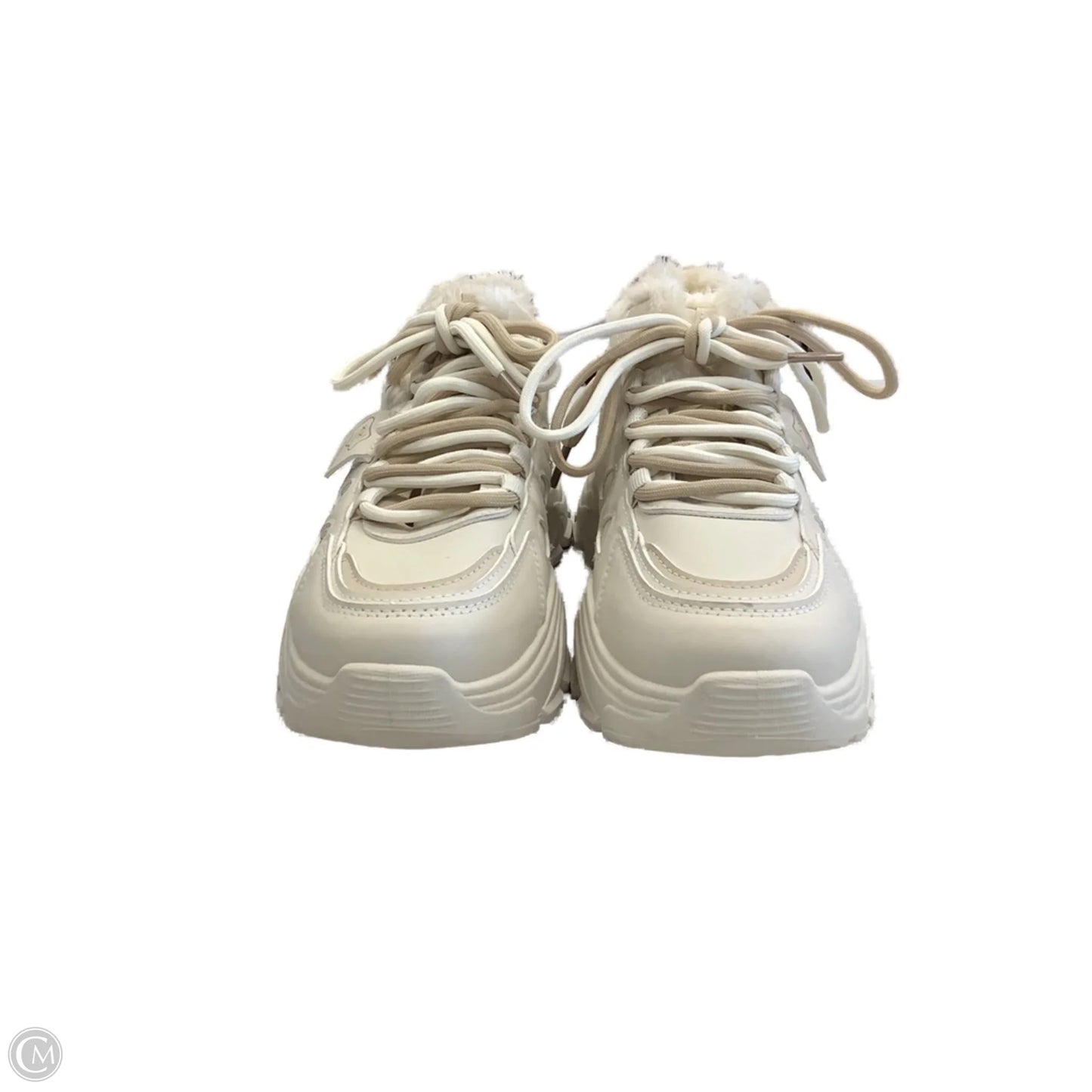 Shoes Sneakers Platform By Clothes Mentor In Cream, Size: 11