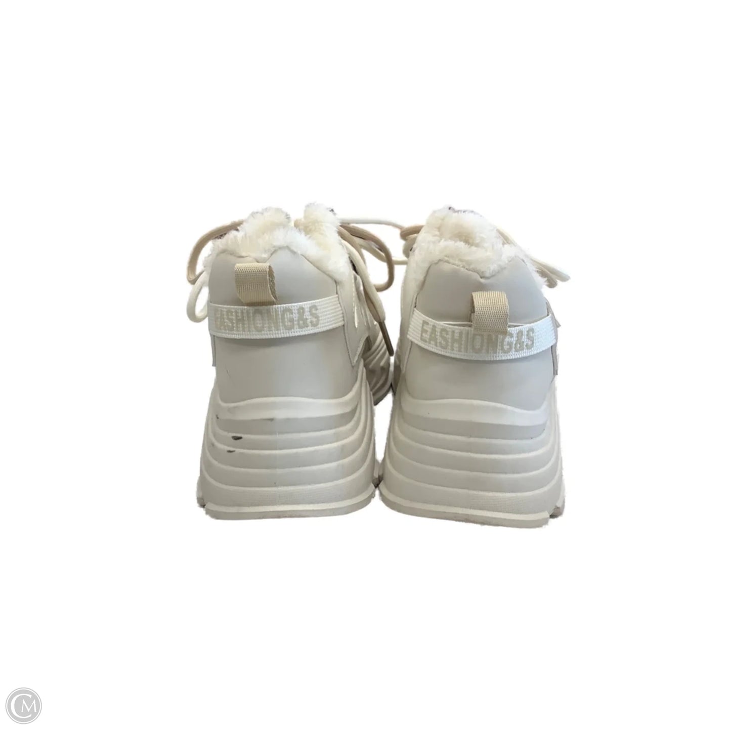 Shoes Sneakers Platform By Clothes Mentor In Cream, Size: 11